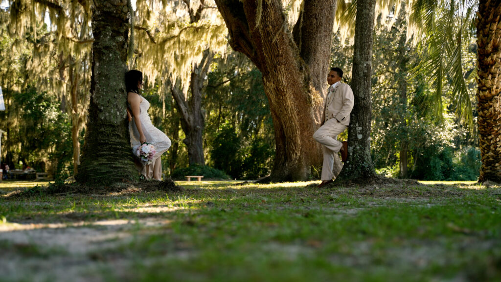 photography and videography services Northeast Florida - A vibrant outdoor scene showcasing a photographer capturing a sunset
